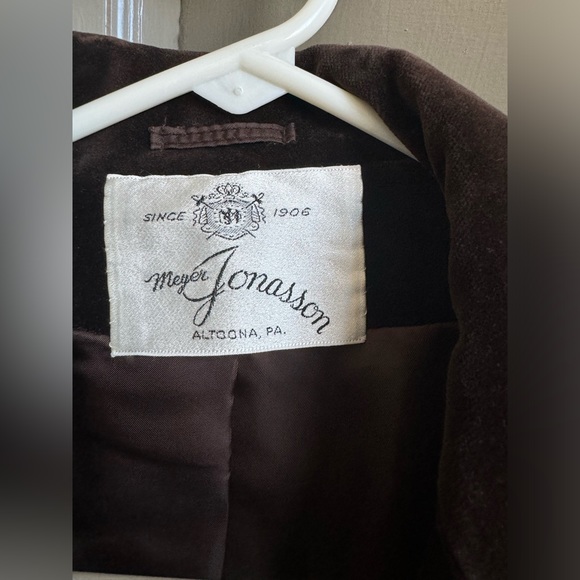 Vintage velour blazer - Picture 3 of 7